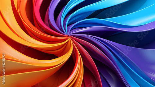 colorful abstract background with swirls  generative ai