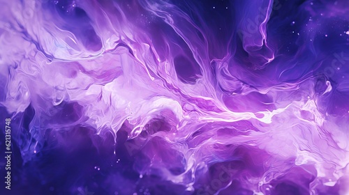 Purple background with white lightning effect on the surface. abstract liquid visuals - purple and abstract background, Generative AI
