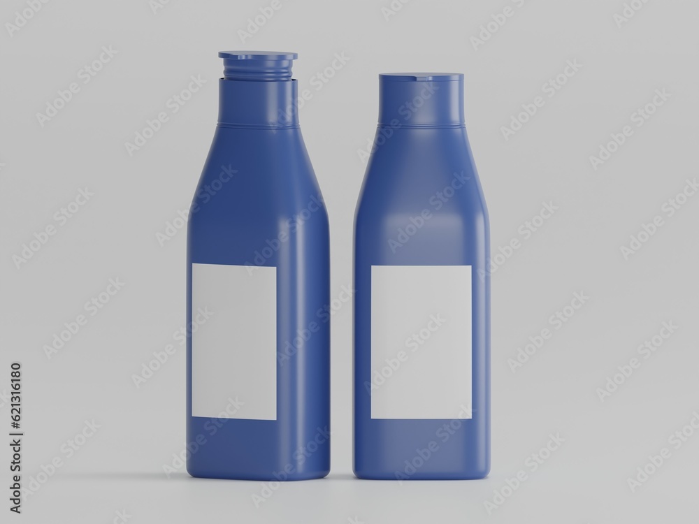 Coconut oil bottle 3d illustration with white background Coconut oil bottle 3d illustration with white background