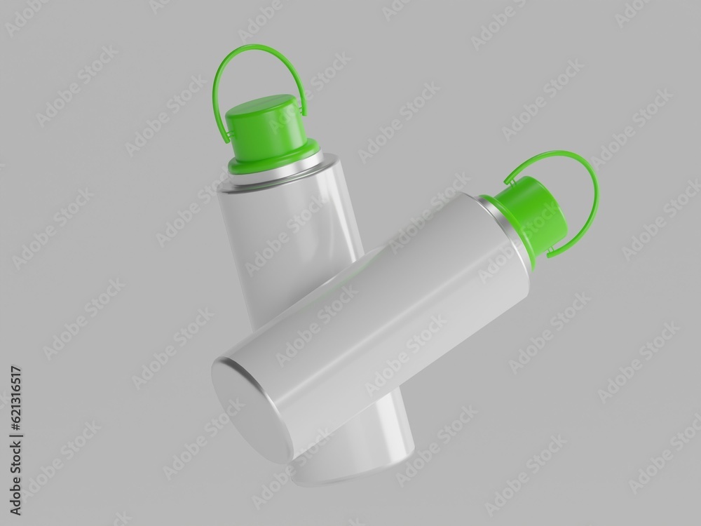 Sports water bottle 3d illustration with white background Sports water bottle 3d illustration with white background