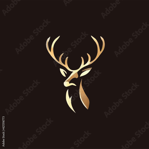 deer logo on a white canvas