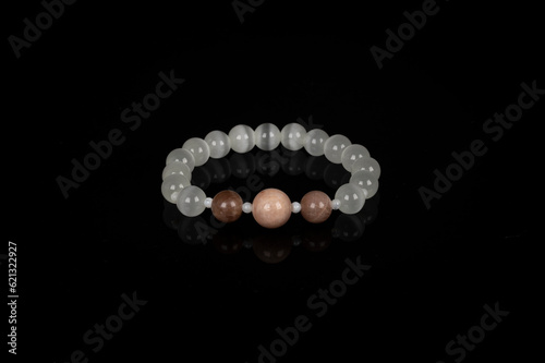 Gemstone beaded bracelets. Healing natural stones. Handmade jewelry.