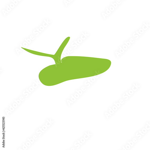 Plankton With Long Tentacles.Vector Illustration On White Background