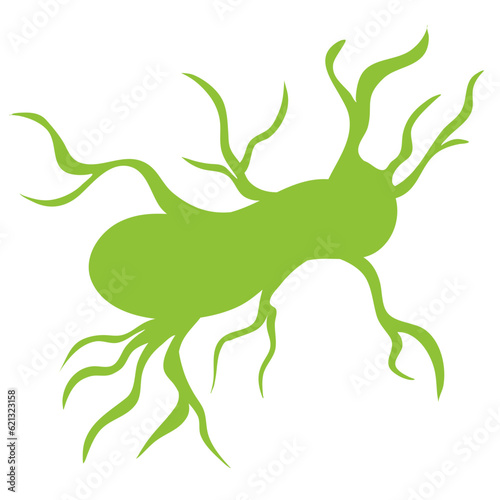 Plankton With Long Tentacles.Vector Illustration On White Background