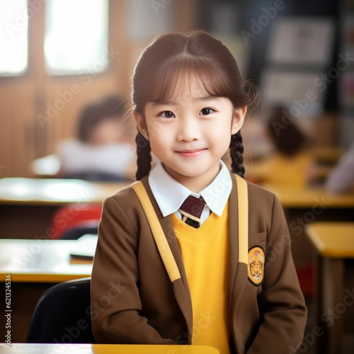 asia girl student smiling 