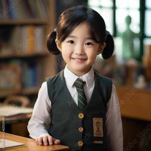 asia girl student smiling 