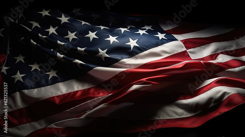 United states flag background. Generative Ai