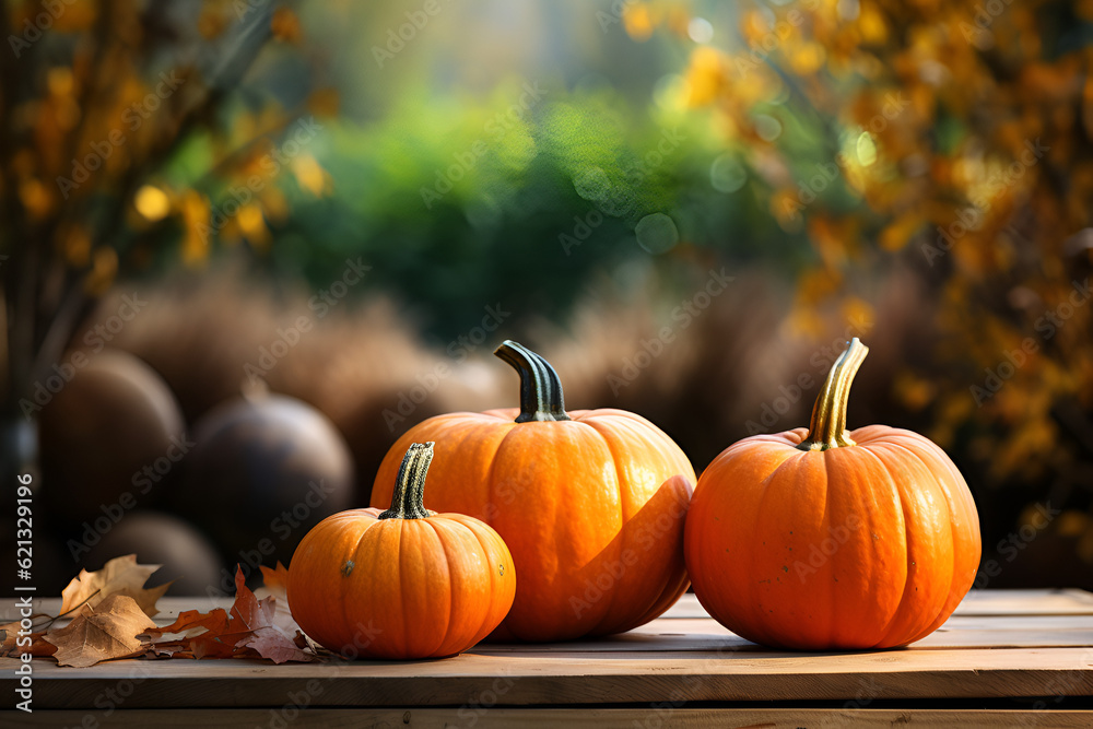 pumpkin on the table