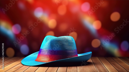 straw hat isolated on a white background. Generative Ai