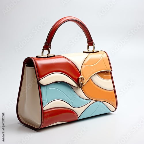 Elegant and colorful women's bag. Generative AI