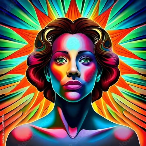 Psychedelic Art Celebrating Womanhood in Vibrant Colors