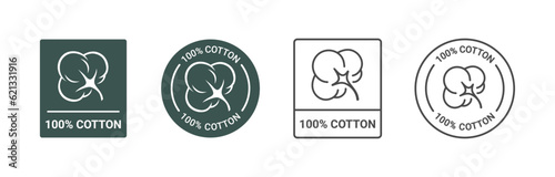 100 percent cotton label set