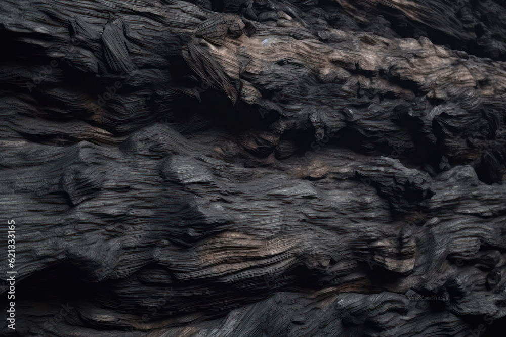 Fototapeta premium Flat background texture. dark wood. AI generated