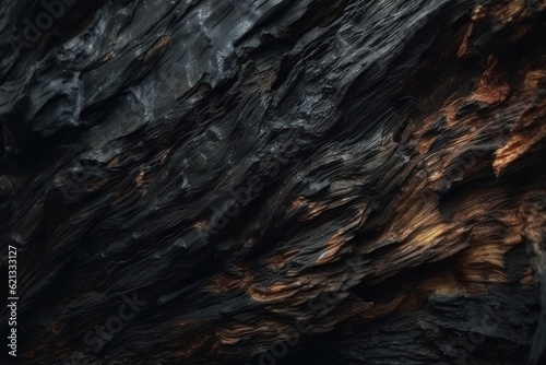 Flat background texture. dark wood. AI generated