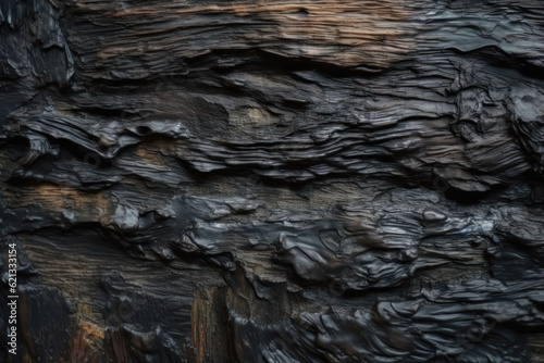 Flat background texture. dark wood. AI generated