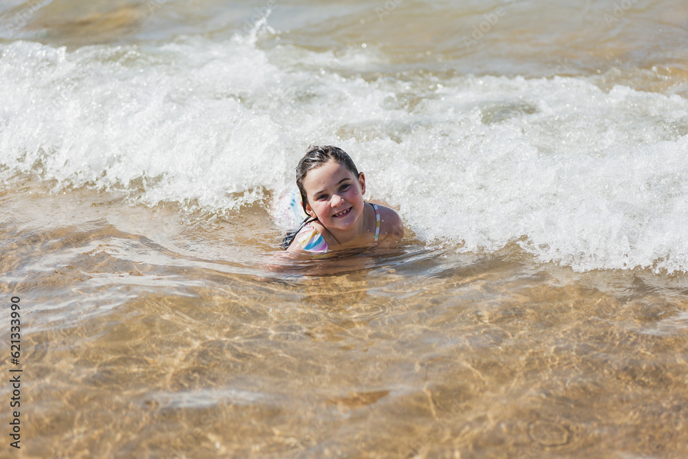 girl enjoying on the beach girl enjoying on the beach