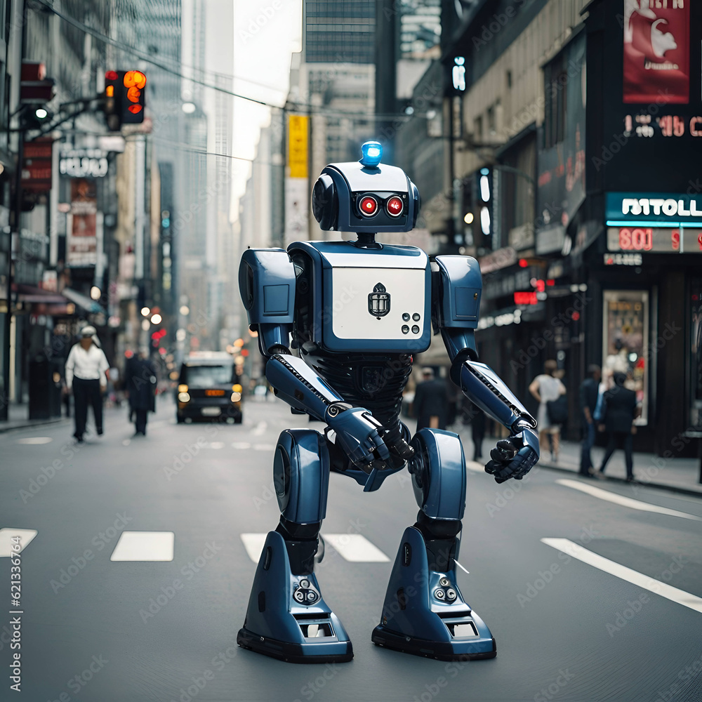 Fototapeta premium policeman robot