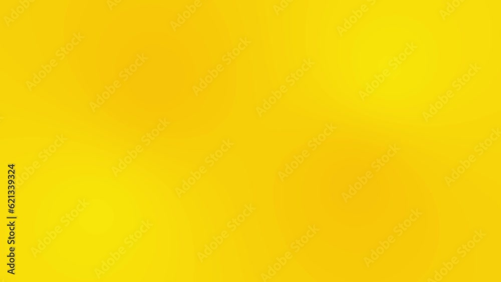 Yellow gradient background. Animation of abstract texture