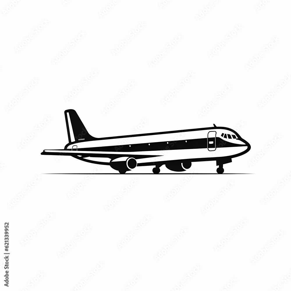 Airplane Logo Illustration Design Airplane Logo Illustration Design