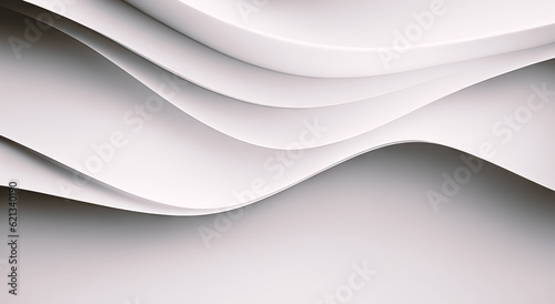 Abstract form material light background. 3D render