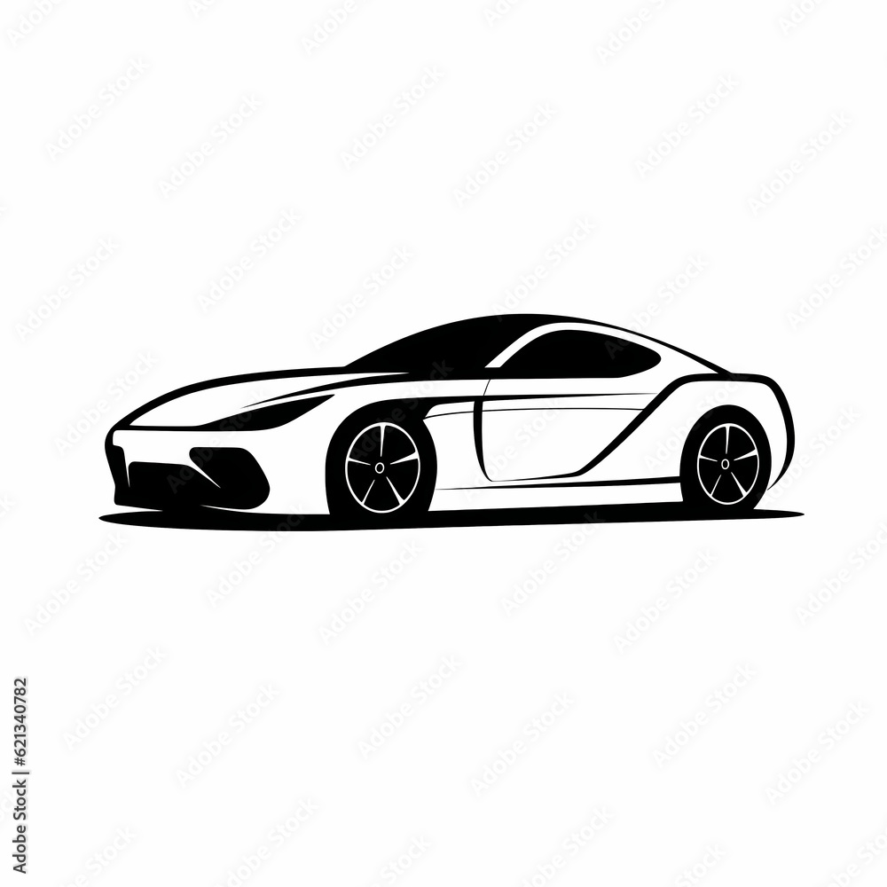 Simple Modern Car Illustration Simple Modern Car Illustration