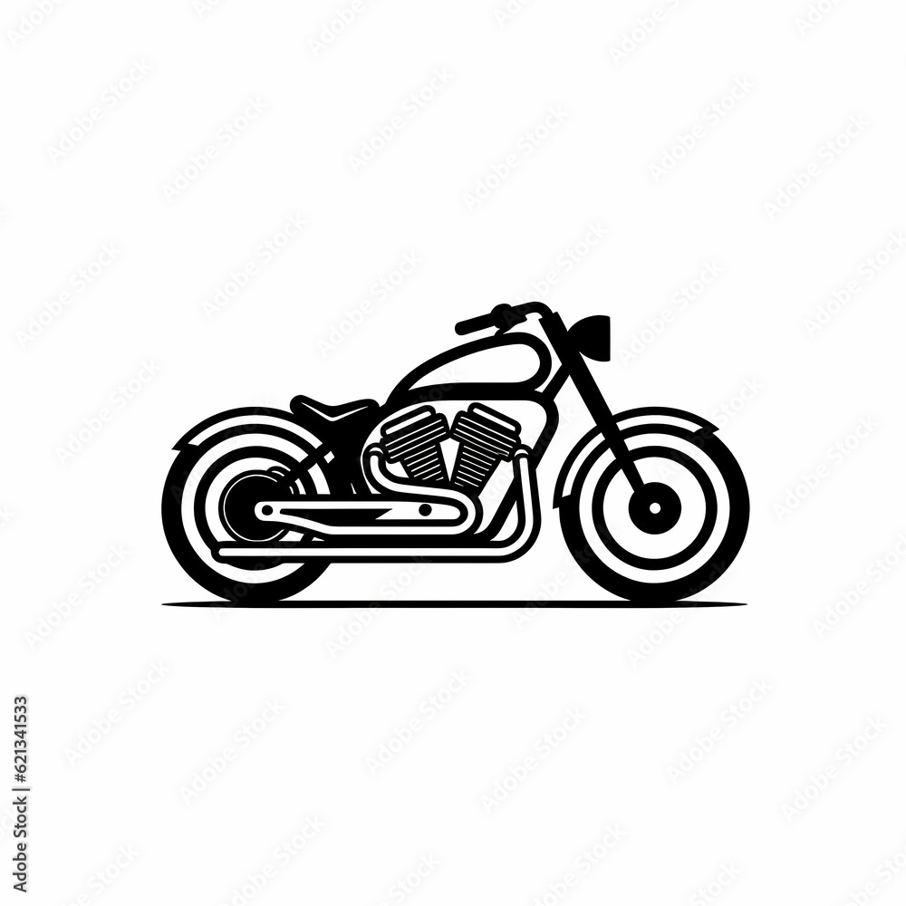 Motorcycle Logo Illustration Design