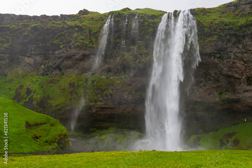 Haifoss is among the tallest waterfalls  Thjorsardalur Valley in Iceland