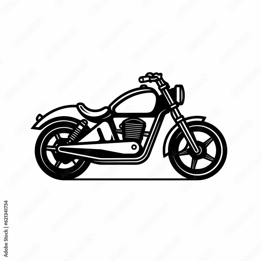 Fototapeta premium Motorcycle Logo Illustration Design