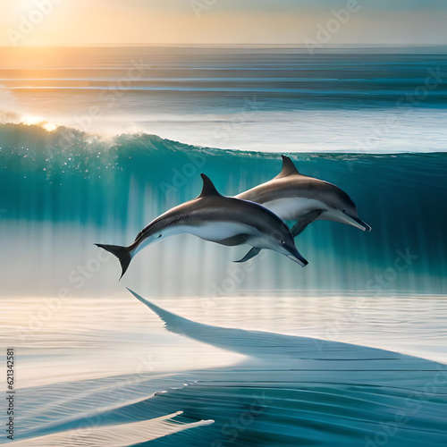 dolphins in the sea