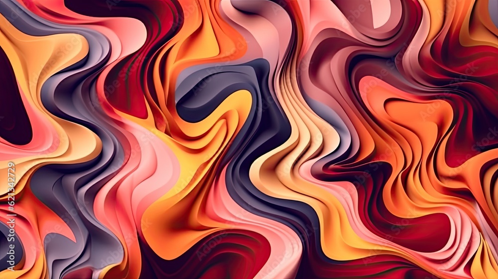 Liquid background texture, modern abstract art backdrop with wavy style, design waves with creative psychic waving, colored wallpaper illustration for print and business use - Generative ai Liquid background texture, modern abstract art backdrop with wavy style, design waves with creative psychic waving, colored wallpaper illustration for print and business use - Generative ai