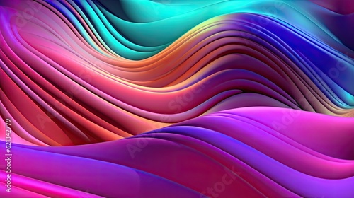 Abstract art background texture  liquid texture with fluid art material  coloured wavy design  modern waves wallpaper illustration - Generative ai