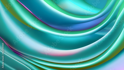 Light Silk Waves, AI Generative 