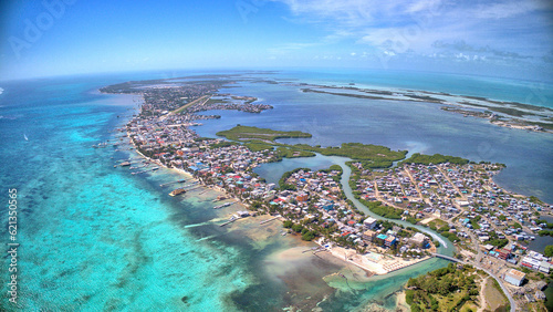 San Pedro Drone, Belize- North of Island