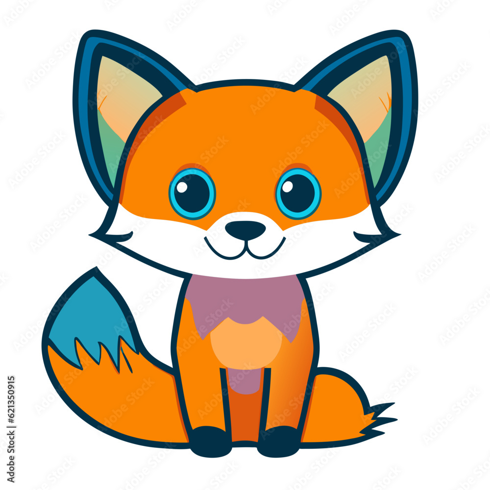 Obraz premium cute fox 