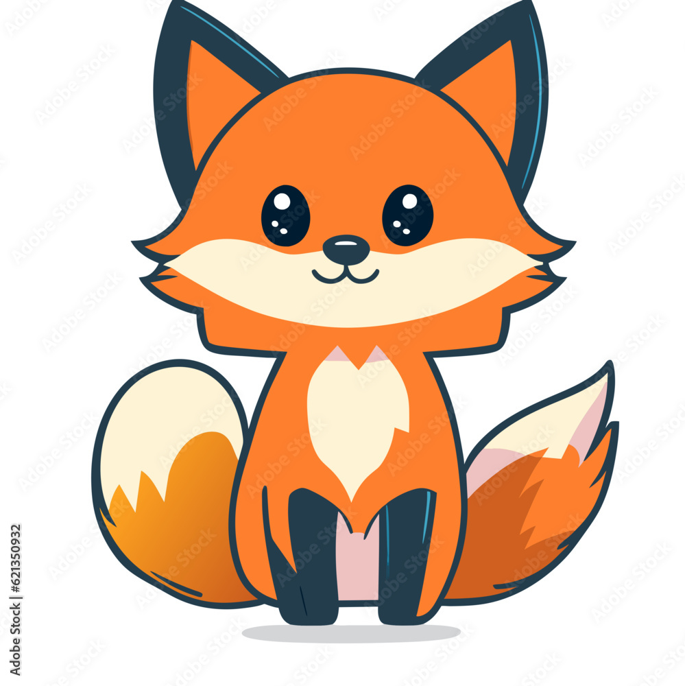 Fototapeta premium cute fox 