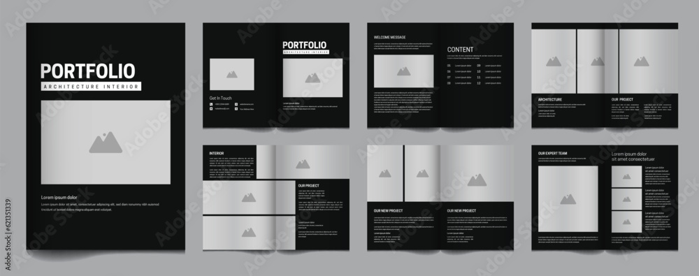 Architecture and interior portfolio template minimalist design Architecture and interior portfolio template minimalist design