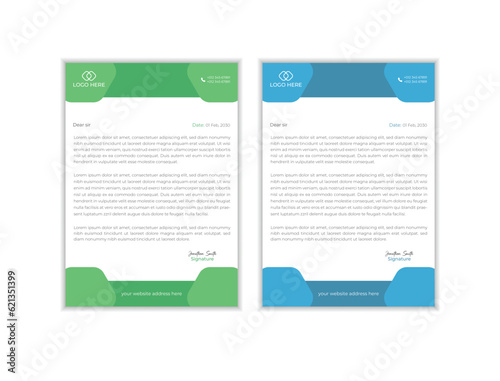 Abstract Letterhead Design Template