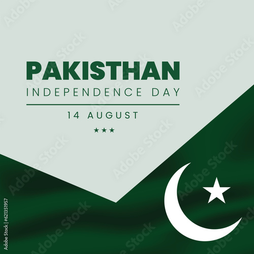 Happy pakistan independence day design