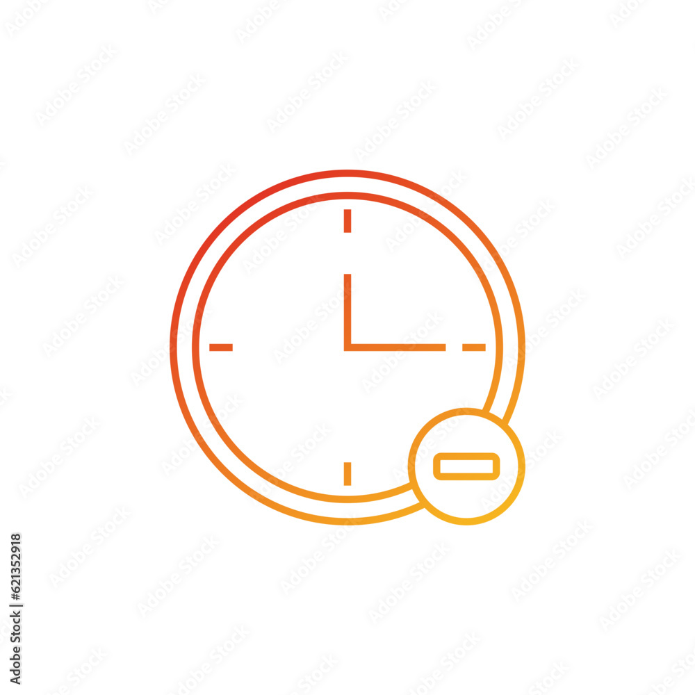 Gradient Clock Icon Gradient Clock Icon