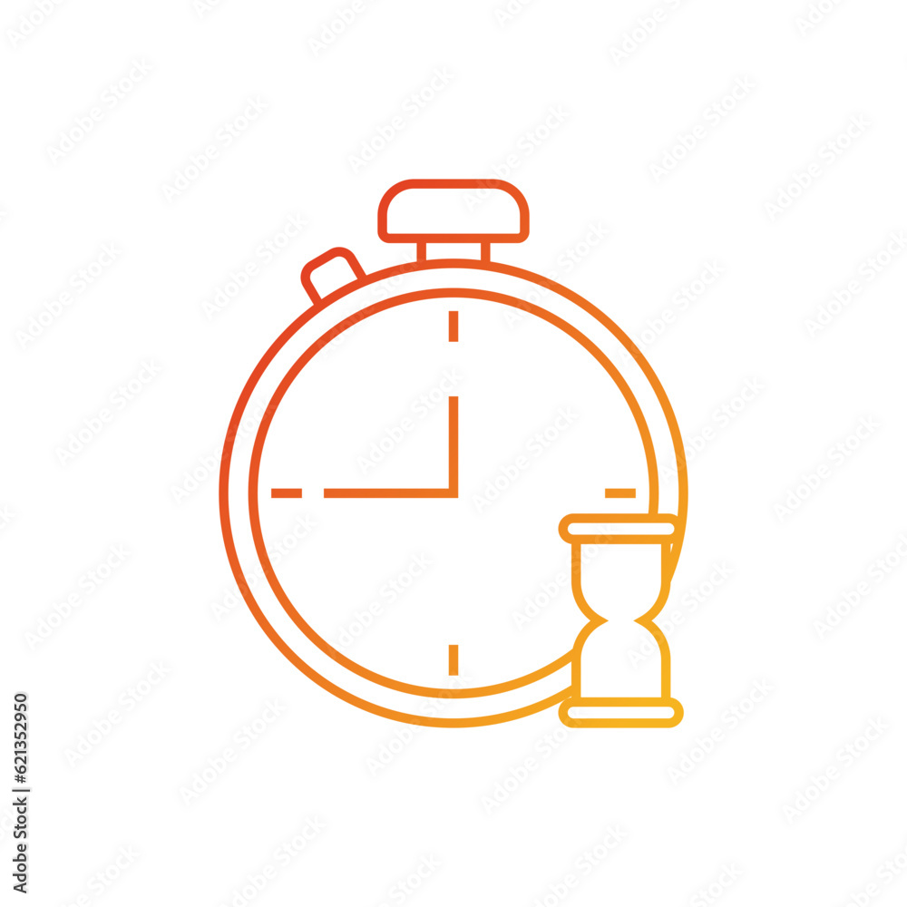 Gradient Clock Icon Gradient Clock Icon