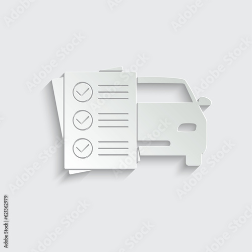  car service vector icon repair document icon