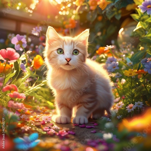 Discover the enchanting world of kittens as they playfully explore a sunlit garden - prepare to be captivated by their adorable antics!