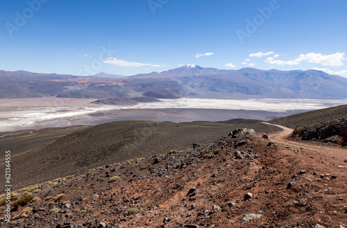 Crossing the Andes from Antofagasta de la Sierra to Antofalla - stunning landscape around the salt desert Salar de Antofalla in the Puna highlands