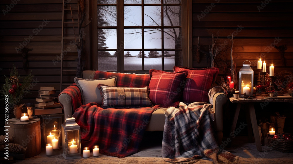 cozy room interior. Generative Ai. cozy room interior. Generative Ai.