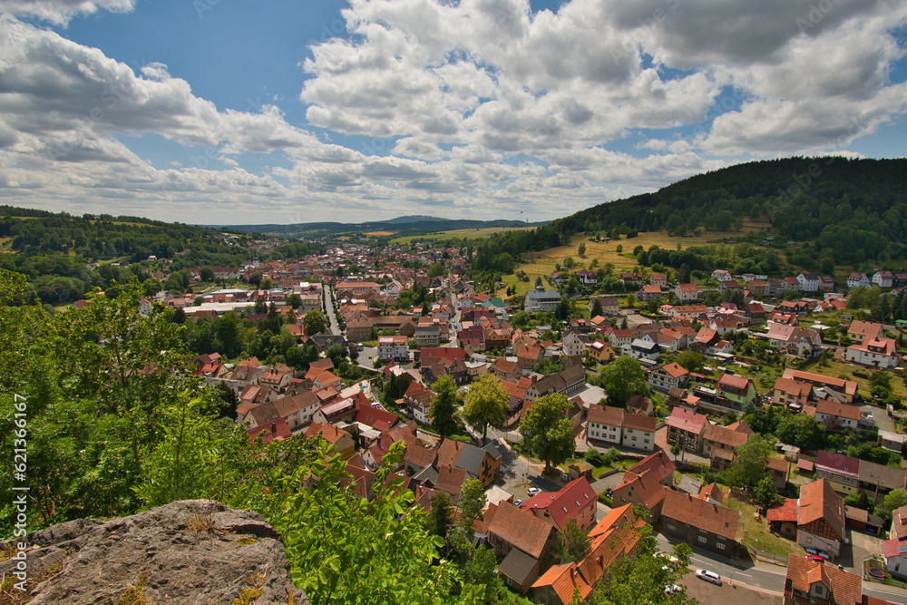 Blick auf Steinbach-Hallenberg in Thüringen