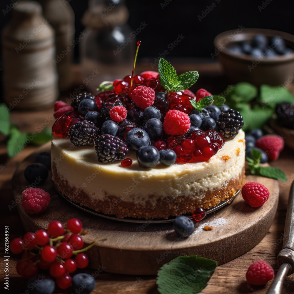 Cheesecake with berries Cheesecake with berries