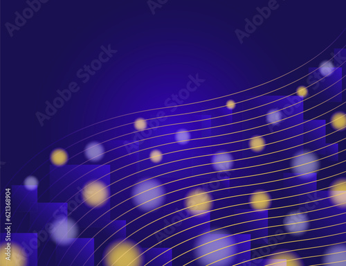 vector technology geometric network lines and multi circles for brochure, banner, and publication background