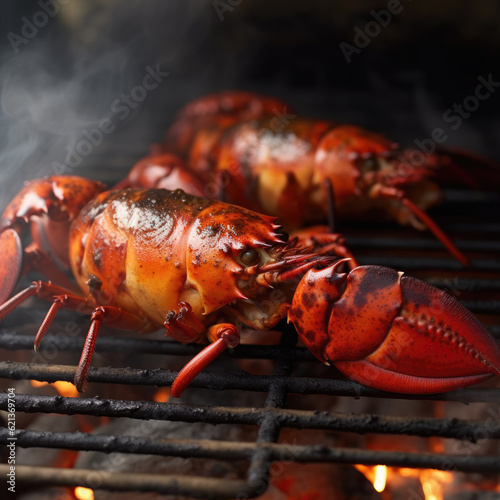 Lobster on the grill