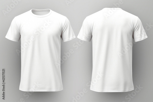 Nobody mock-up copy shop space white t-shirt fashion hanger cloth top cotton shirt rendering blank