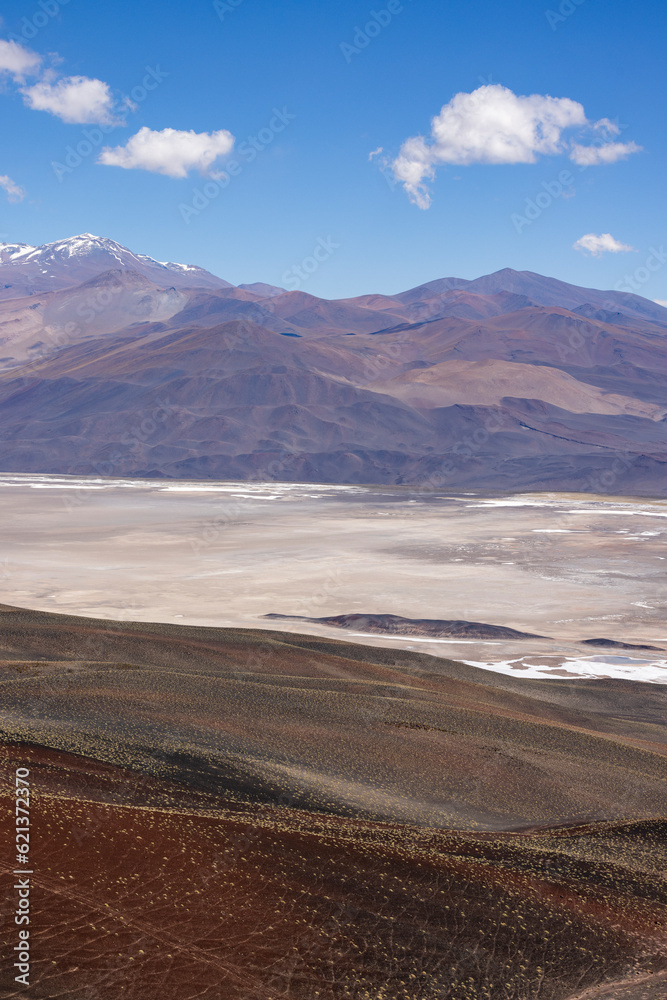 Crossing the Andes from Antofagasta de la Sierra to Antofalla - stunning landscape around the salt desert Salar de Antofalla in the Puna highlands